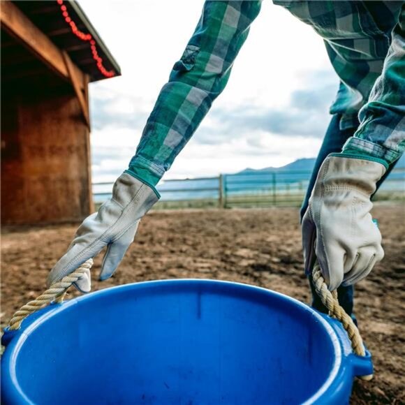 Wells Lamont Women's Water-Resistant Leather Work Gloves | Puncture Resistant - Picture 3 of 7